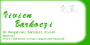 vivien barkoczi business card